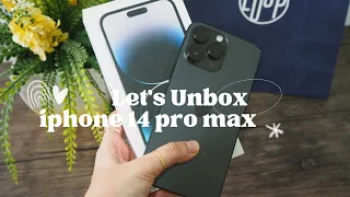 iPhone 14 Pro Max Space Black Unboxing + accessories