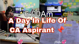 A Day In Life Of CA Aspirant ll Day -01 Of Restart #cainter #studyvlog #restart #preparation