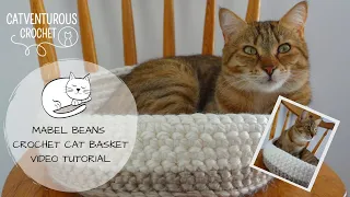 Mabel Beans Crochet Cat Basket - Catventurous Crochet