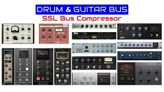 SSL Bus Compressor Plugin Comparison / Plugin Shootout - Drum & Guitar | VST Plugins
