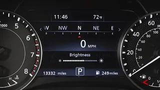 2021 Nissan Armada - Instrument Brightness Control