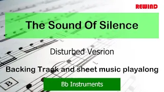 Disturbed The Sound Of Silence Tenor Sax Clarinet Trumpet Backing Track and Sheet Music