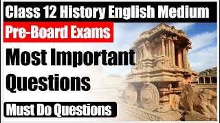 Class12 History most Important questions in English  I pre board and board exam I long and short qus