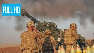 Iraq War 2016 - Powerful US Army Artillery Fire on ISIS - M777 in Action 2017