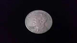 moneda de 20 centavos republica de cuba 1962  jose marti