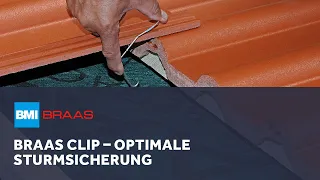 Optimale Sturmsicherung mit dem Braas Clip - Montage mit nur einer Hand | BMI Braas