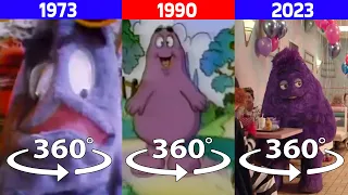 360 VR Grimace Shake Commercial | 1973 Vs 1990 Vs 2023 | Side by Side Comparison