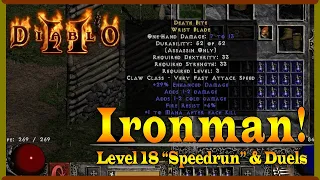 Coooley's First Ironman | Diablo 2 Speedrun & PvP | Level 18