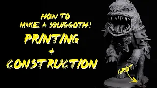 How I make a Squiggoth Part 2 - Meshmixer to 3D Builder slicing then how to print and assemble!