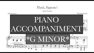 Pieta, Signore! (A. Stradella ) - G Minor Piano Accompaniment - Karaoke