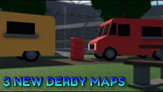 3 NEW DERBY MAPS | Roblox CAR CRUSHERS 2 LEAKS