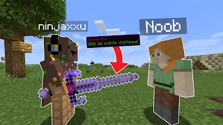 J'ai troll un Noob avec des Épées cheaté sur Minecraft..