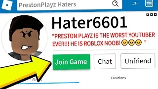 PLAYING ROBLOX with MY BIGGEST HATER!