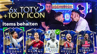 OMG!!!! 6x TOTY + TOTY ICON GEZOGEN 😱 Das HEFTIGSTE TOTY Pack Opening 😍 EA FC 24