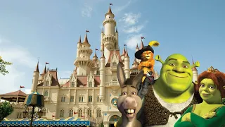 [4K] Far Far Away, Shrek, Puss In Boots, Donkey | Universal Studios Singapore