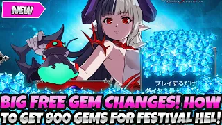 *MASSIVE FREE GEM CHANGES* GEM GUIDE: How To Get 900+ Gems For FESTIVAL HEL (7DS Grand Cross)