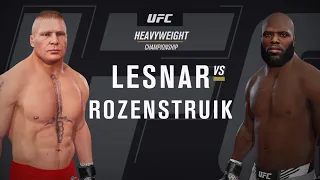 UFC 4 Gameplay Brock Lesnar vs Jairzinho Rozenstruik