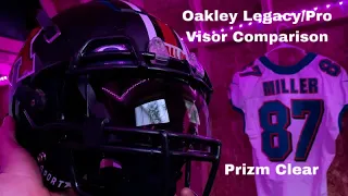 Oakley Legacy/Pro Prizm Clear Visor Comparison