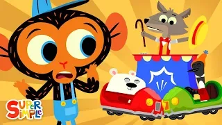 Mr. Coyote's Bumper Cars Don't Bump | Mr. Monkey, Monkey Mechanic