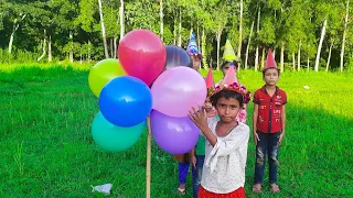 outdoor fun with Flower Balloon and learn colors for kids by I kids-01