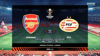 FIFA 22 - Arsenal Vs PSV | UEFA Europa League | FULL MATCH