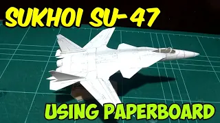 How to make Sukhoi Su-47 "Berkut" | DIY fighter jet #sukhoi #su-47 #fighterplane #su-47berkut