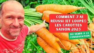 Comment réussir ses carottes 🤔 ? Mon expérience 2023 avec cette culture