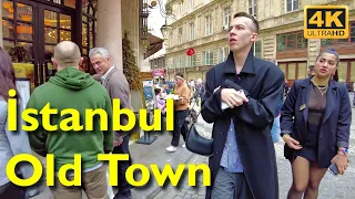Istanbul Old Town Walking Tour 4K UHD | Egyptian Bazaar - Sirkeci - Eminönü
