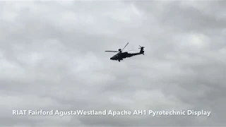 RIAT Fairford 2019 AgustaWestland Apache AH1 Pyrotechnic Display