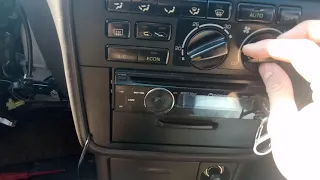 Toyota Vista sv32, фейл с регулятором скорости печки, звук заслонок