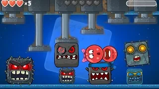 RED BALL 4 :  ALL 10 BOSSES Fight Together with ' GIRLFRIEND BALL & RED BALL '