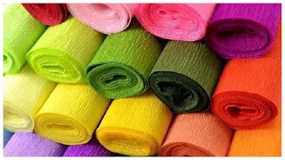 МНОГО поделок ИЗ ГОФРИРОВАННОЙ БУМАГИ своими руками.  7 crepe paper ideas