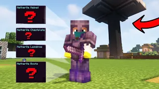 Finally I Made a POWERFUL NETHERITE ARMOUR in MINECRAFT | Mcaddon Survival Series #7