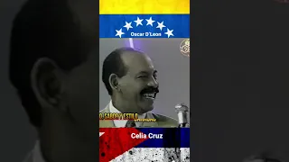 Celia Cruz sorprende a Oscar D’Leon  1995 #venezuela #cuba
