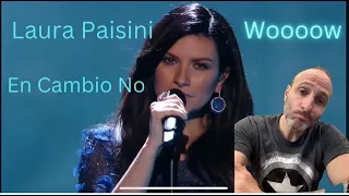 Laura Pausini   En Cambio No Live  First time reaction