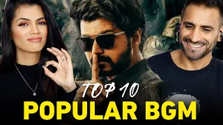 Top 10 Popular BGM South India Vs Bollywood ft. Master, Kgf, War, Rolex, Rolex, Uri - REACTION!!