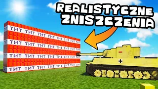 ❄️ REALISTYCZNY MINECRAFT, ŚCIANA TNT KONTRA CZOŁG!? | TEARDOWN |