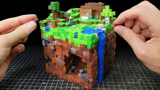 Making Minecraft Scenery Miniature in Polymer Clay