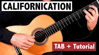 Red Hot Chili Peppers - Californication EASY Fingerstyle Guitar Lesson + TAB