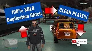 New Duplication Glitch and clean plate!! 100% SOLO #GTA #Gaming #merge #Glitch