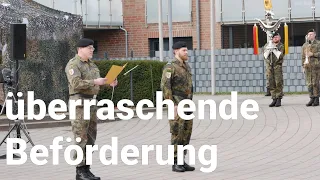 Bundeswehr: Musiksoldat wird mit Beförderung überrascht (und das Niedersachsenlied)