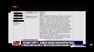 Johnny depp calls amber heard a cum guzzler 🤣