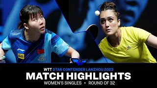 Chen Xingtong vs Manika Batra | WS R32 | WTT Star Contender Lanzhou 2023