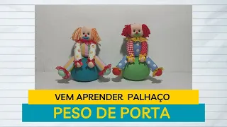 Vem aprender a fazer palhacinho sentado peso de porta, é pratico!