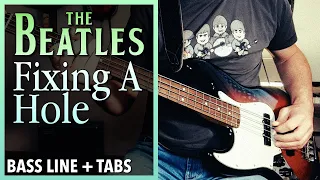 The Beatles - Fixing A Hole /// BASS LINE [Play Along Tabs]