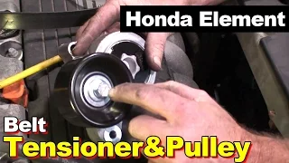 2006 Honda Element Tensioner Pulley and Serpentine Belt