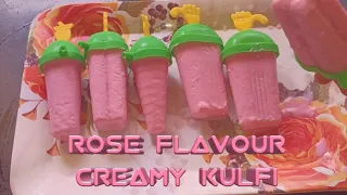 ROSE FLAVOUR CREAMY KULFI ONLY FOUR INGREDIENTS BY@cookingwithfarida4297