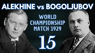 Alekhine vs Bogoljubov | World Championship Match 1929 | Round 15