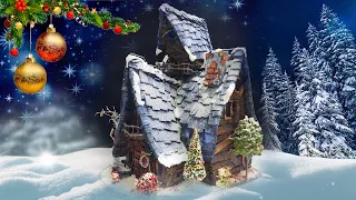 Build a whimsical Christmas fairy house using cardboard