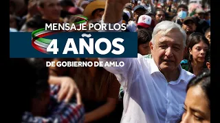 #Marcha4T: Así fue el mensaje de AMLO por sus 4 años de Gobierno